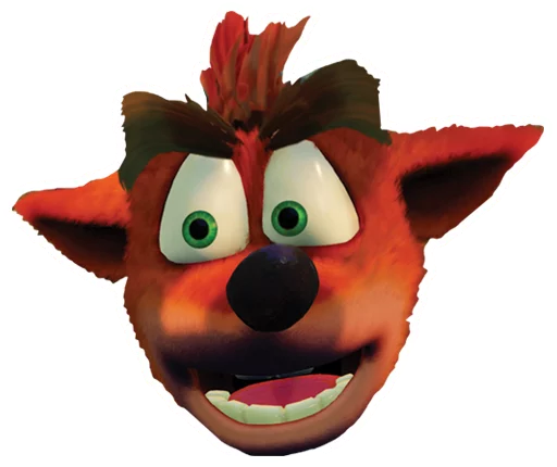 Sticker from the "Crash Bandicoot N. Sane Trilogy" sticker pack