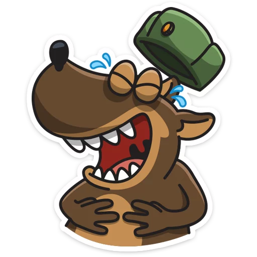 Sticker from the "Сержант Пёс" sticker pack