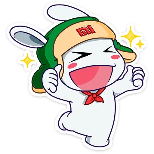 Sticker Кролик Mi Rabbit