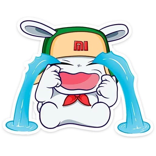 Sticker from the "Кролик Mi Rabbit" sticker pack