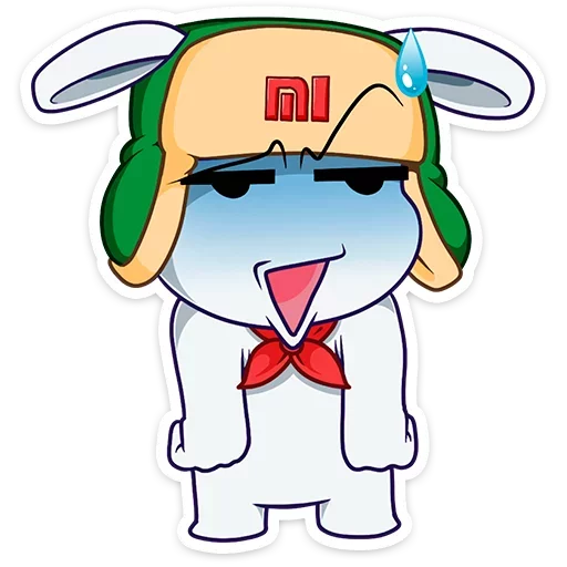 Sticker from the "Кролик Mi Rabbit" sticker pack