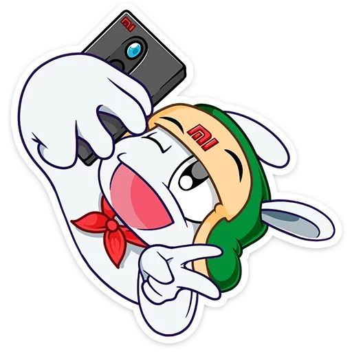 Sticker Кролик Mi Rabbit