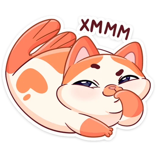 Sticker from the "Миу-Мяу и Кусалочка" sticker pack