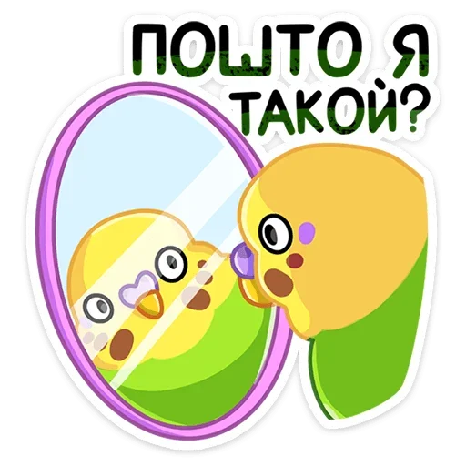 Sticker from the "Попуги" sticker pack