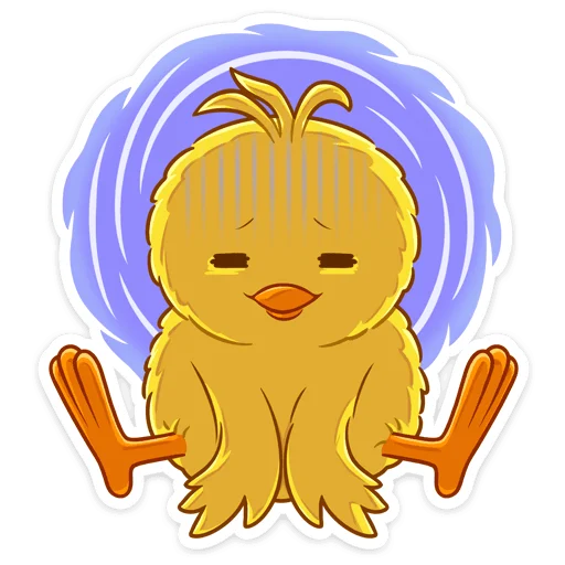 Sticker from the "Чубчик" sticker pack