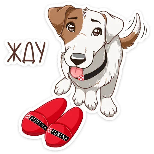 Sticker from the "Питомцы" sticker pack