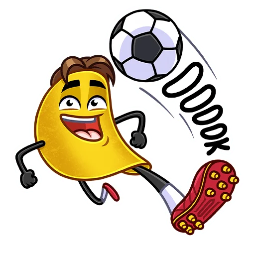 Sticker from the "Мистер Чипс" sticker pack