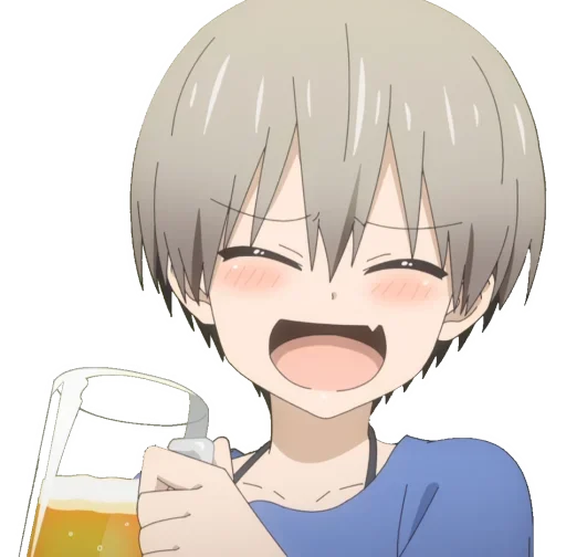 Sticker from the "Uzaki-Chan" sticker pack