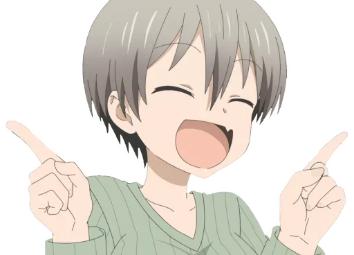 Sticker from the "Uzaki-Chan" sticker pack