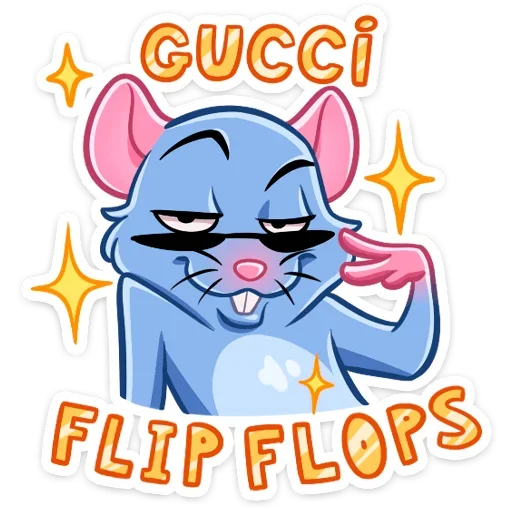 Sticker from the "Мистер Крыс" sticker pack