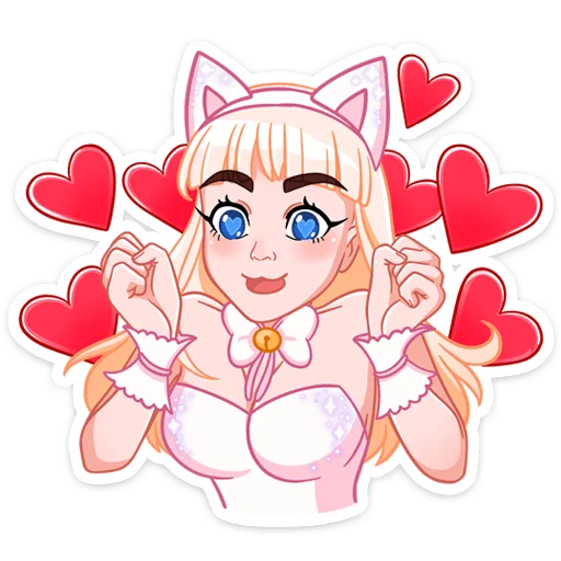 Sticker Кошечка Каталина