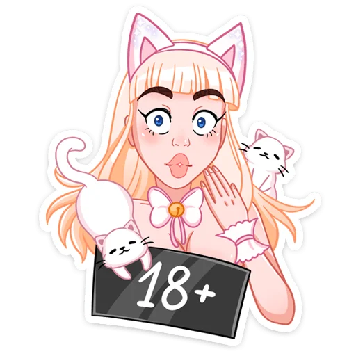 Sticker Кошечка Каталина