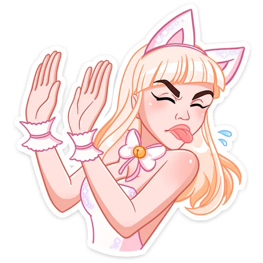 Sticker from the "Кошечка Каталина" sticker pack