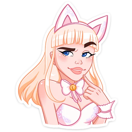 Sticker from the "Кошечка Каталина" sticker pack