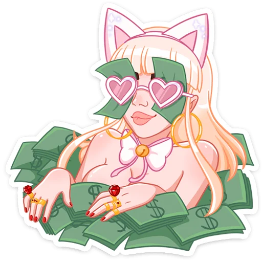 Sticker Кошечка Каталина