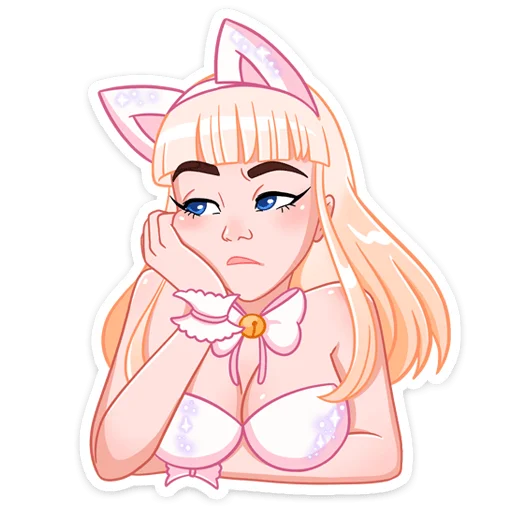 Sticker from the "Кошечка Каталина" sticker pack