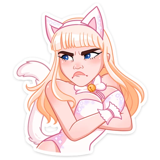 Sticker from the "Кошечка Каталина" sticker pack