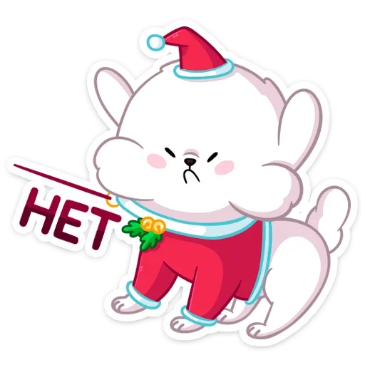 Sticker from the "Новогодний Пудинг" sticker pack