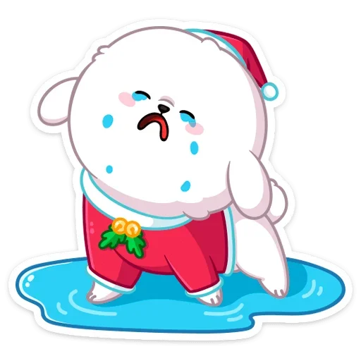 Sticker from the "Новогодний Пудинг" sticker pack