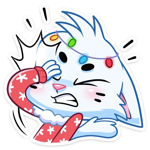 Sticker from the "Новогодний Бисквит" sticker pack