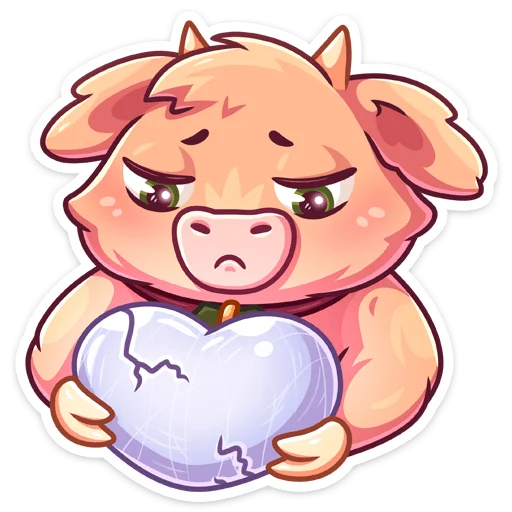 Sticker from the "Плюшик" sticker pack