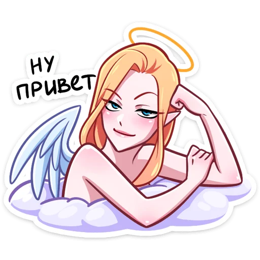 Sticker from the "Ангелица" sticker pack