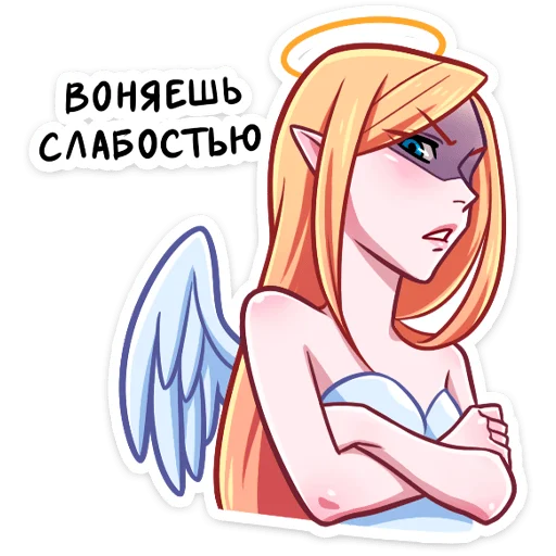 Sticker from the "Ангелица" sticker pack