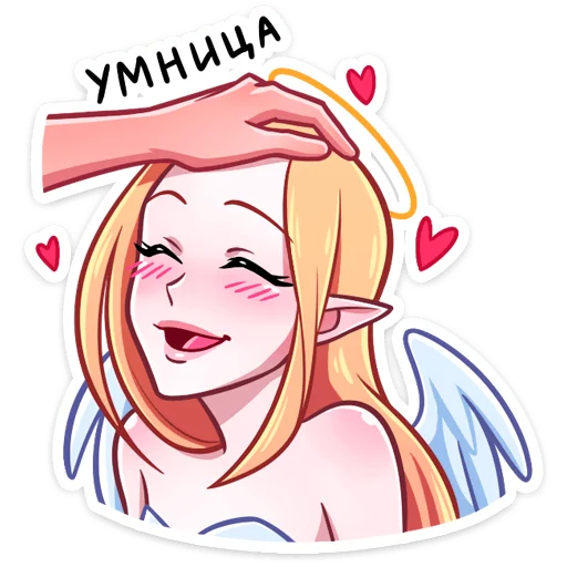 Sticker from the "Ангелица" sticker pack