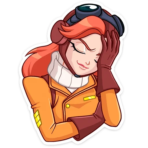 Sticker from the "Амели" sticker pack