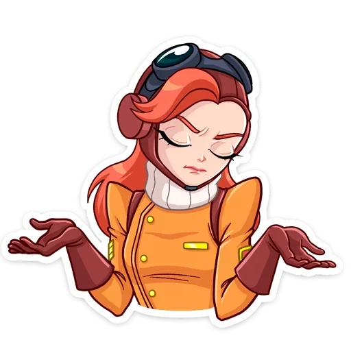 Sticker from the "Амели" sticker pack