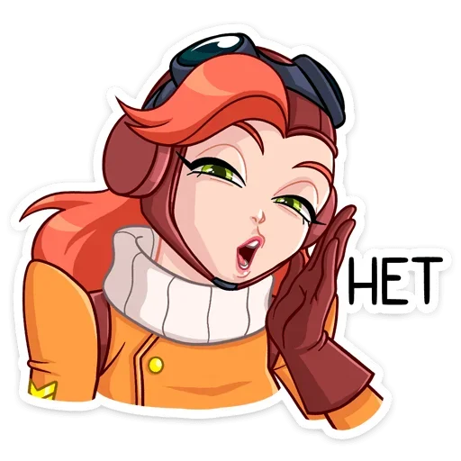 Sticker from the "Амели" sticker pack