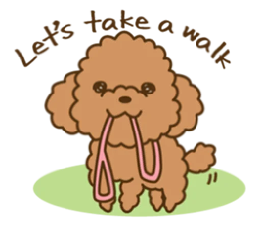 Sticker happy poodle