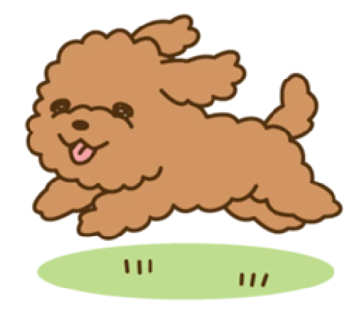 Sticker happy poodle