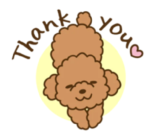 Sticker happy poodle