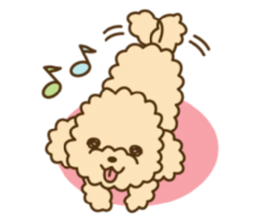 Sticker happy poodle