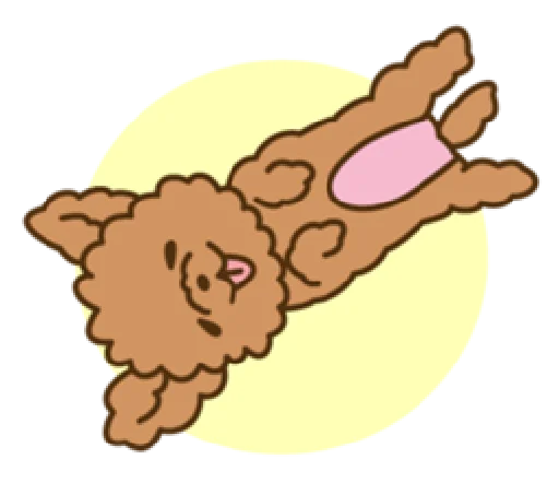 Sticker happy poodle