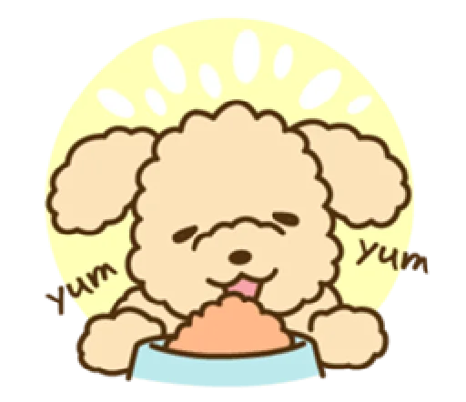 Sticker happy poodle