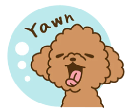 Sticker happy poodle