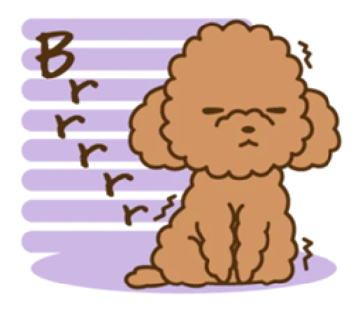 Sticker happy poodle