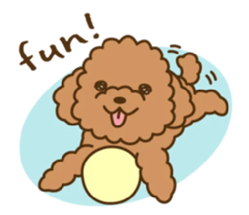 Sticker happy poodle