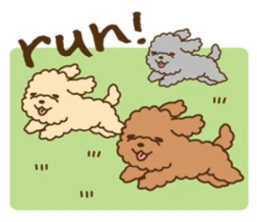 Sticker happy poodle