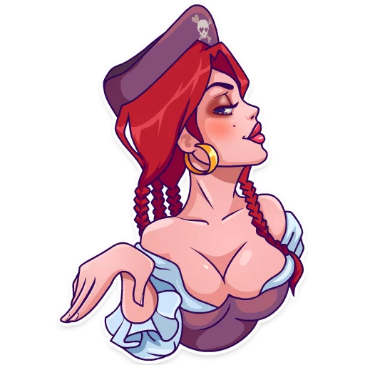 Sticker from the "Rica the Pirate" sticker pack