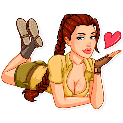 Sticker from the "Tomb Raider" sticker pack