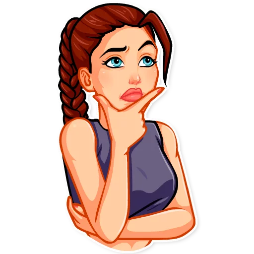 Sticker from the "Tomb Raider" sticker pack