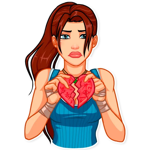 Sticker from the "Tomb Raider" sticker pack