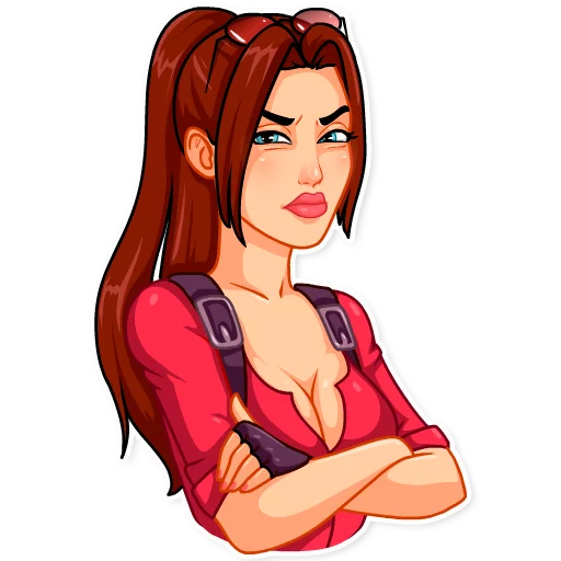 Sticker from the "Tomb Raider" sticker pack