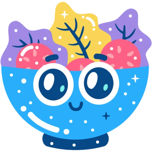 Sticker from the "flat food" sticker pack