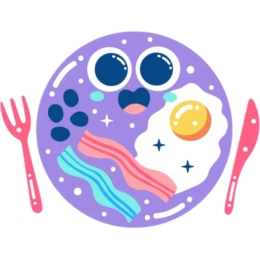 Sticker from the "flat food" sticker pack