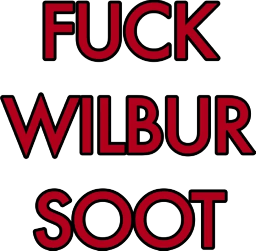 Sticker from the "WilburSoot" sticker pack