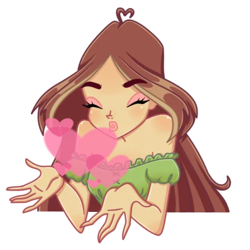 Sticker from the "Winx" sticker pack